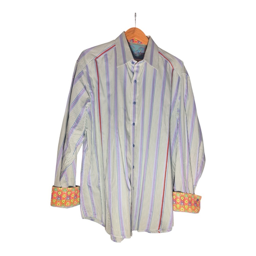 Men's Striped Robert Graham Dress Shirt